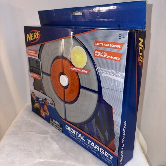 Nerf Digital Target Multiple Game Modes Lights Sounds New And Sealed - Picture 3 of 5